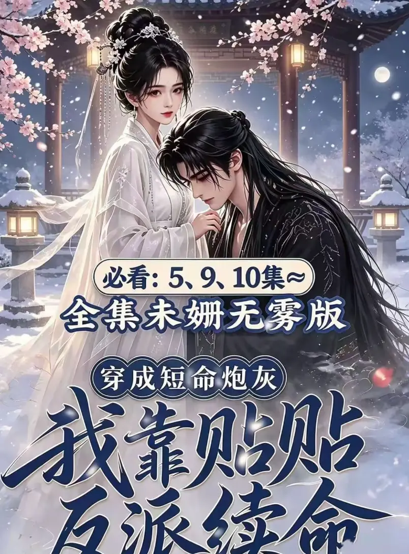 AI漫剧黄果版《穿成短命炮灰，我靠贴贴反派续命》去雾全集完整版免费看-穿书炮灰抱对腿反派怀里好续命-最新资源百度网盘分享